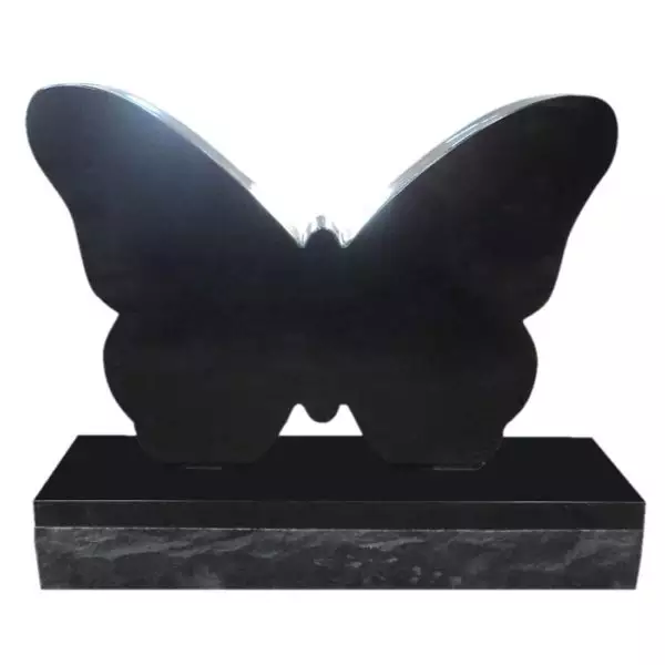 Cheap nature granite gravestone cemetery butterfly headstone for sale