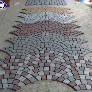 Custom mesh design different granite mixed driveway outdoor paving stone