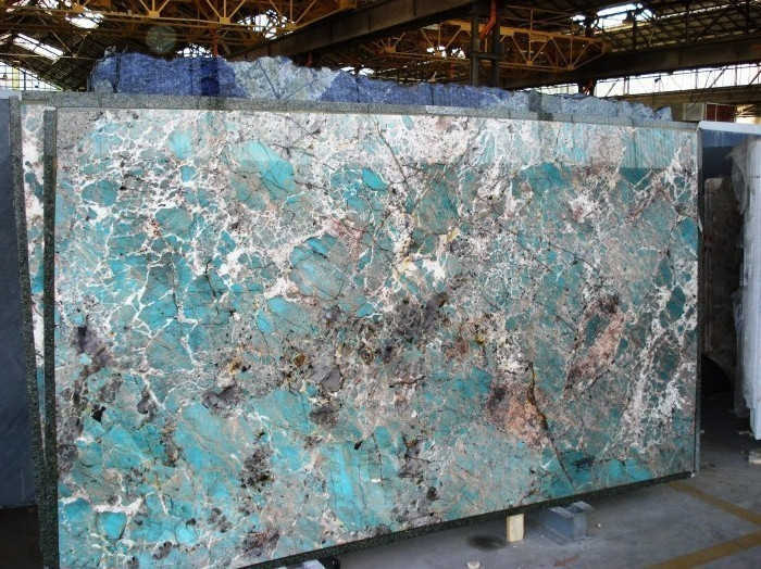 Natural Luxury Stone High Quality Polished  Green Amazonite Granite Slabs Tiles