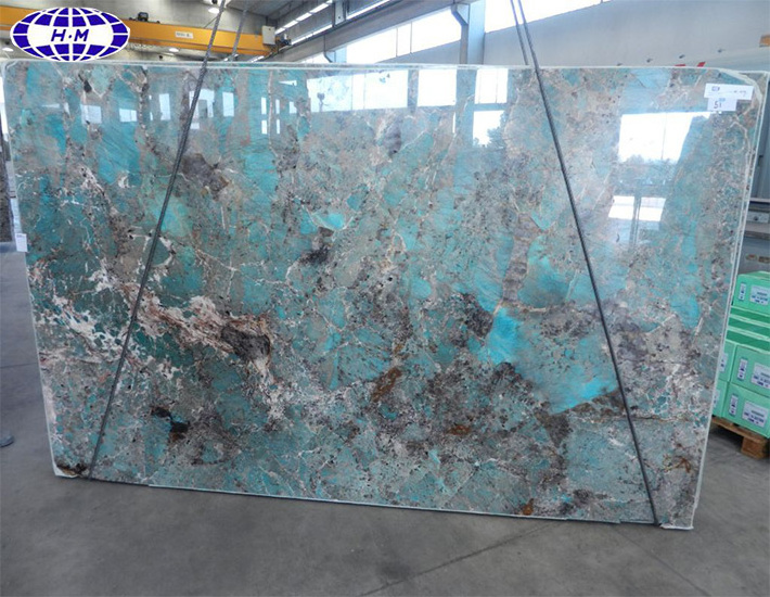 Natural Luxury Stone High Quality Polished  Green Amazonite Granite Slabs Tiles