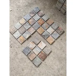 Cheap Natural Rusty Slate Stone Driveway Paver