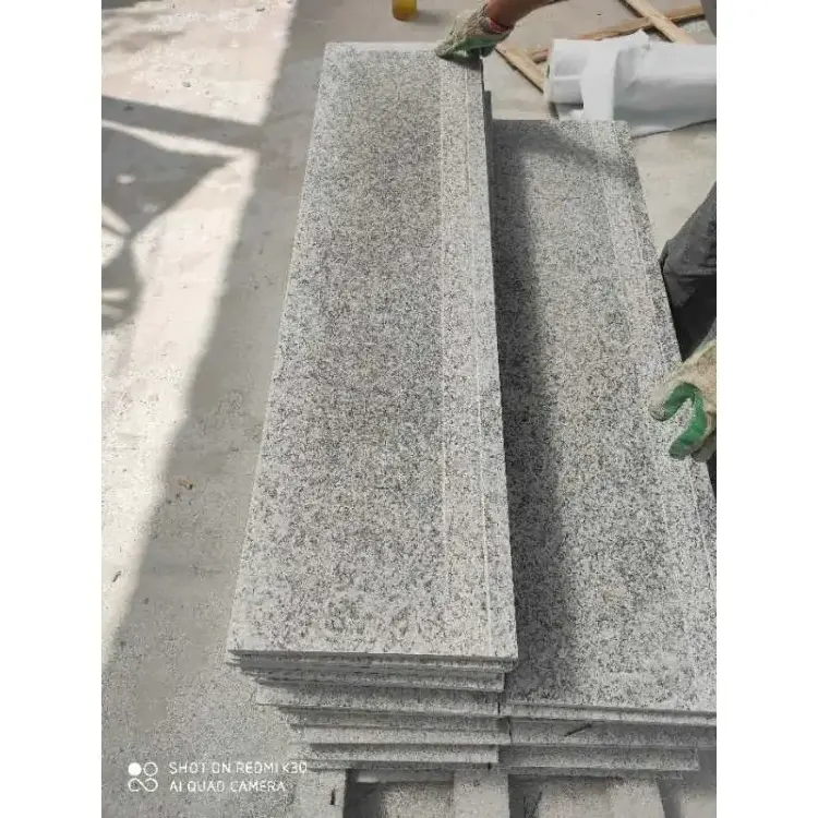 Polished Anti Slip Chinese Cheapest Light Grey G602 Granite Stairs Steps Price