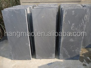 Honed Finish Natural Large Black Slate Slabs Cut To Szie Slabs For Sale