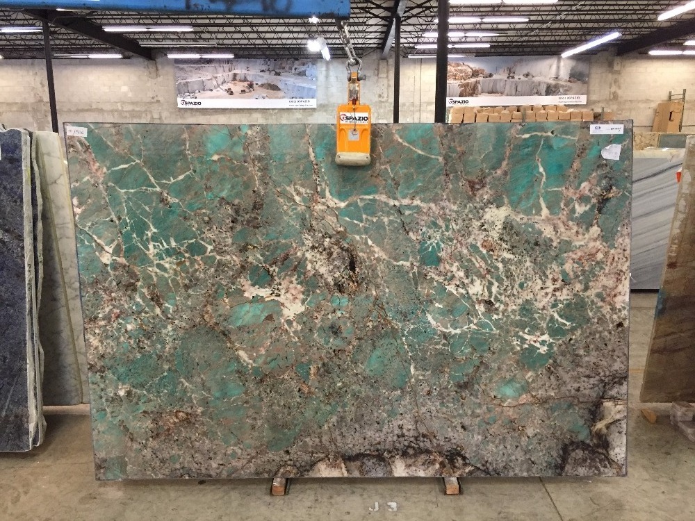 Natural Luxury Stone High Quality Polished  Green Amazonite Granite Slabs Tiles