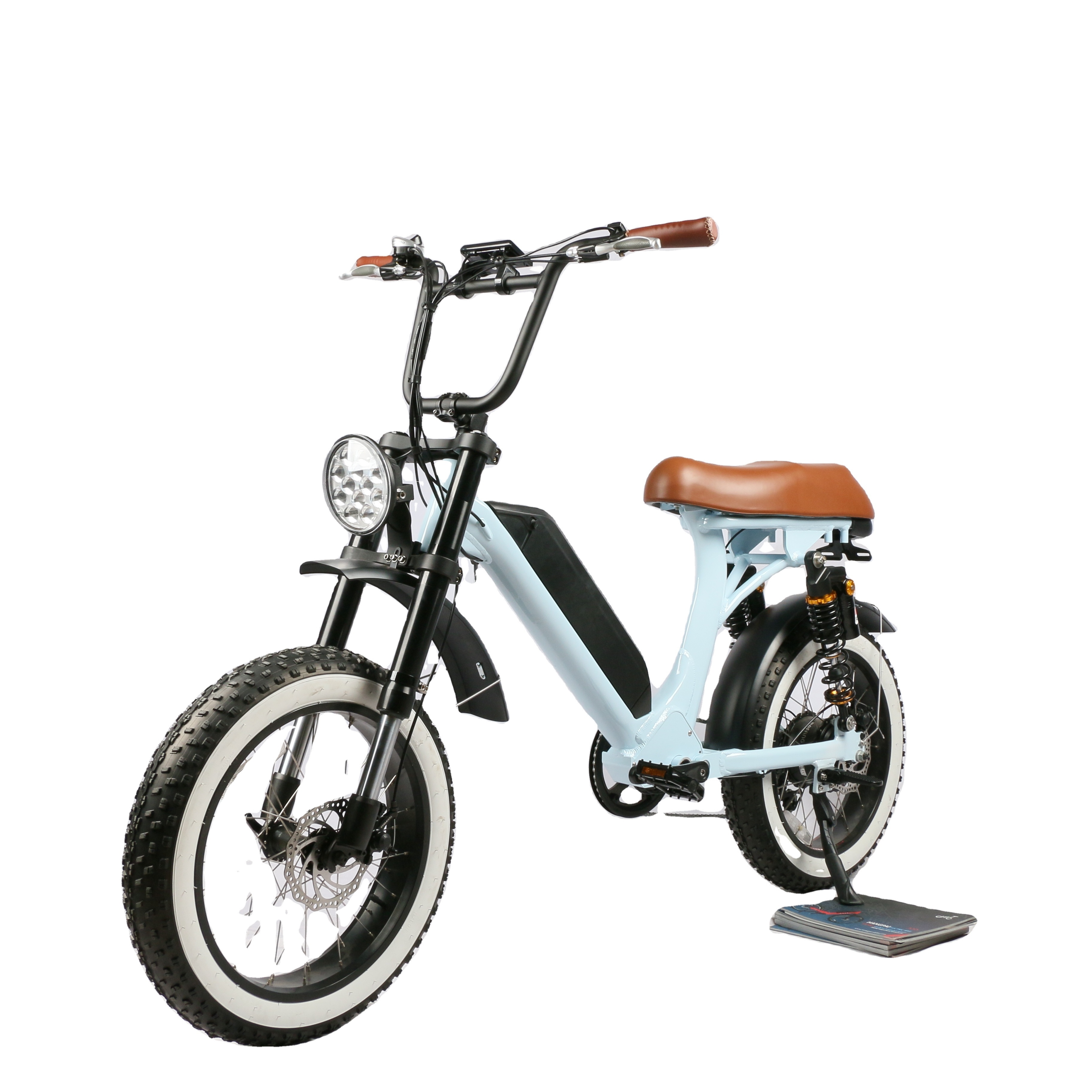 2022 new style 48V 500w 750w step through electric bike fat tire ebike retro full suspension electric city bike women