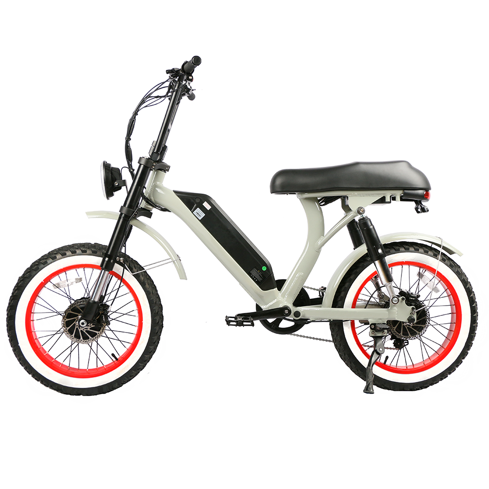 2022 new style 48V 500w 750w step through electric bike fat tire ebike retro full suspension electric city bike women