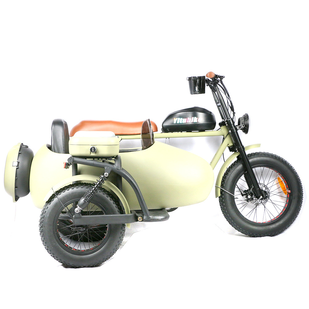 High power electric bike tires 20*4.0 fashion electric bike electric bike 1000w motors ebike with side car for kids