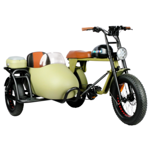 Retro Three Wheel Side Car Fat E-Bicycle Removable lithium battery e tricycle motorcycle for adult electric bike