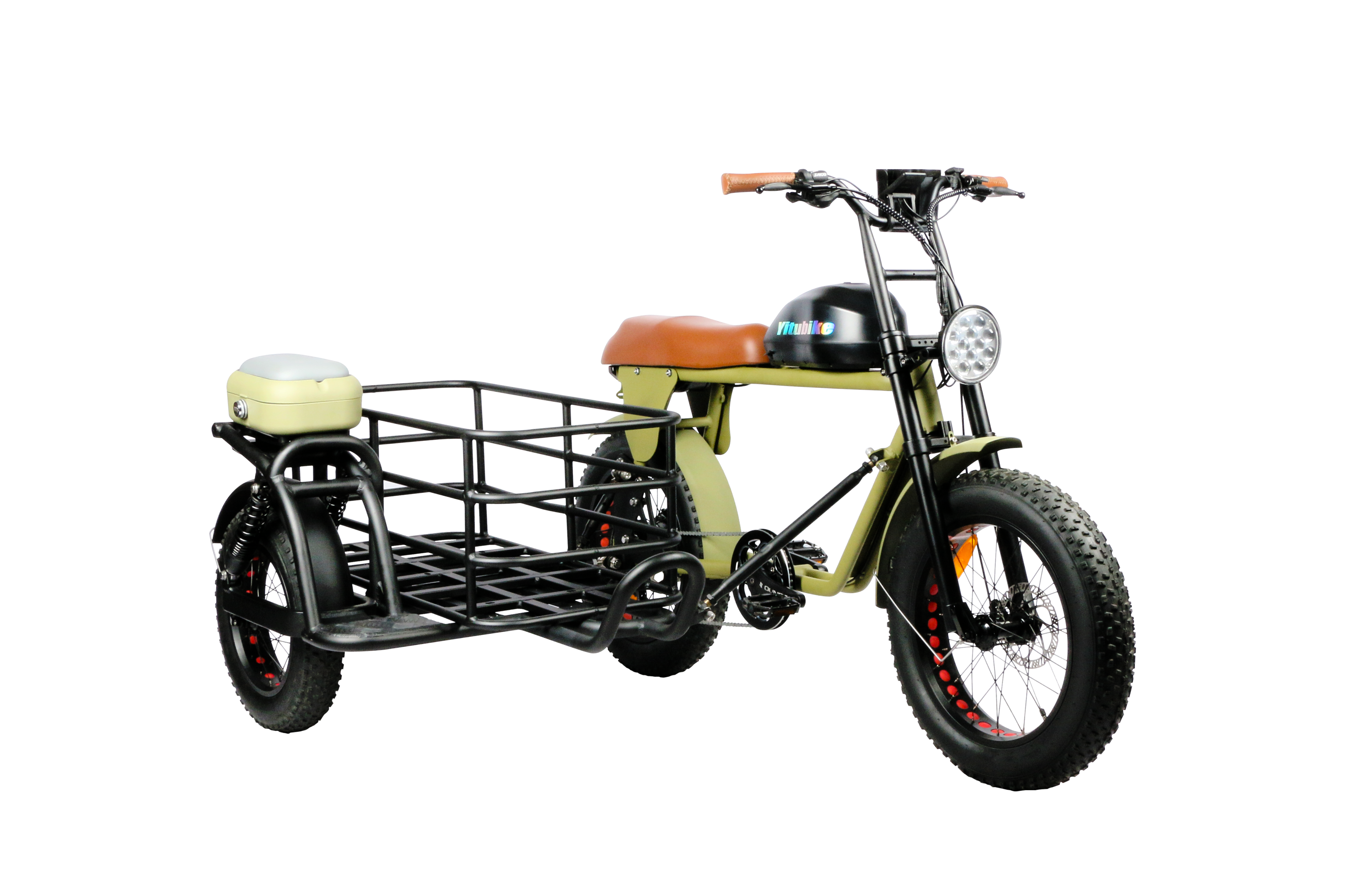 Side Car Fat with pedal assist Side E Bicycle/750w Sidecar Electric Bicycle Fat Vintage Kid Delivery e Trike ecargo family