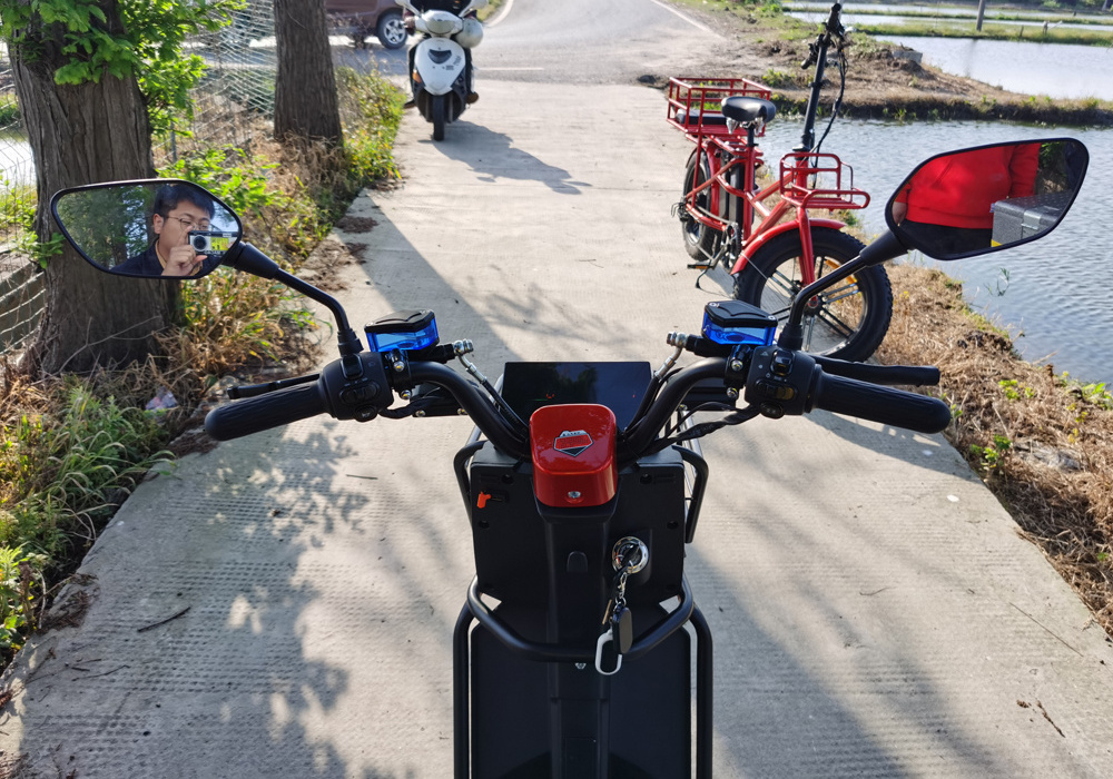 Fast Food Pizza Delivery Electric Scooter For Adults With Tail Box