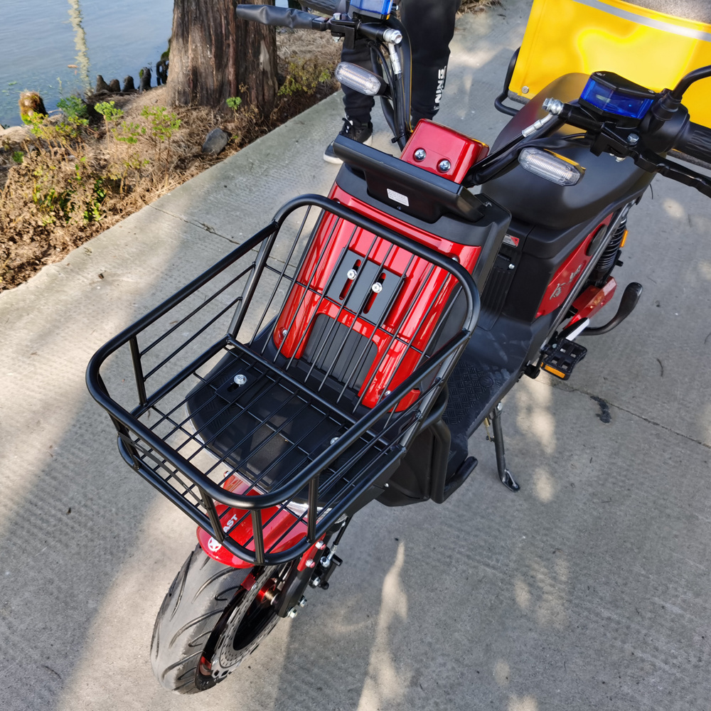 Fast Food Pizza Delivery Electric Scooter For Adults With Tail Box