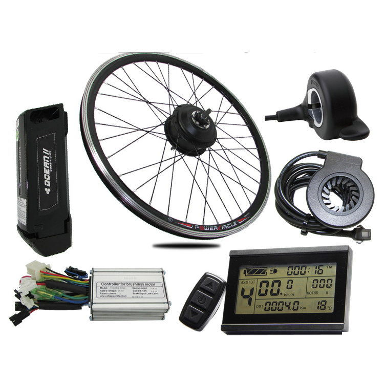 pedal assist electric bicycle front mid rear drive brushless gear center crank hub motor 24v 36v 48v 250w