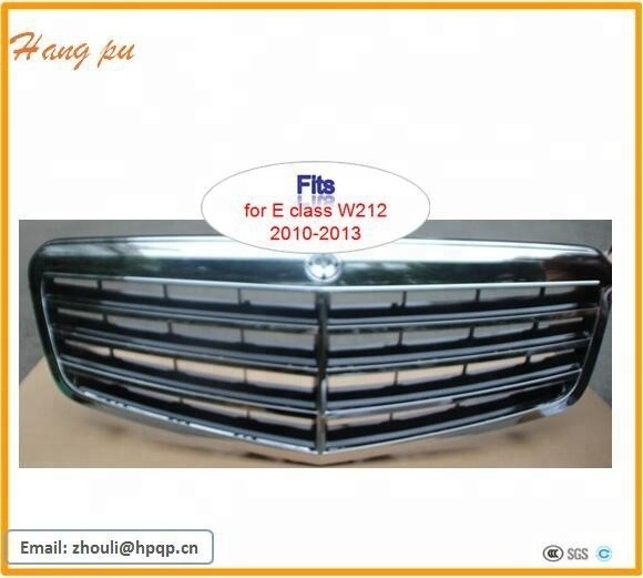 auto body parts front chrome grid grille for Mercedes W212 E class a2128800583 a2128801083