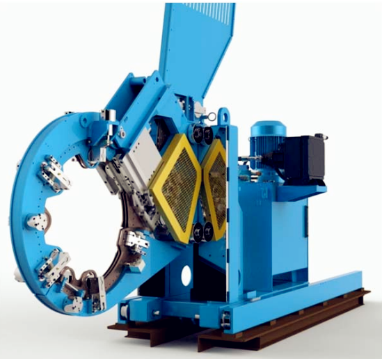 Automatic tying machine with single/ double rings for rebar and hollow section steel bar bundling