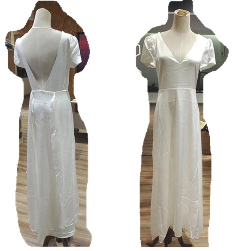 Elegant evening gowns for women dress long Party Ivory white Size can be customized Wedding Silk skirt dress