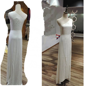 Elegant evening gowns for women dress long Party Ivory white Size can be customized Wedding Silk skirt dress