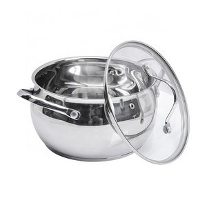 Stock Pot With Lid Non Stick Cooking Pot Set Big Cooking Pots Casting Stainless Steel 201# Sets With Set Kitchen Cookware