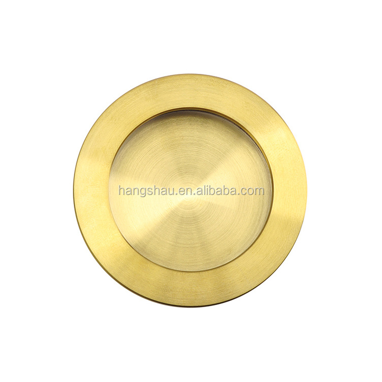 Furniture Hardware Accessories Fancy Gold Stainless Steel Recessed Cabinet Pull Handle