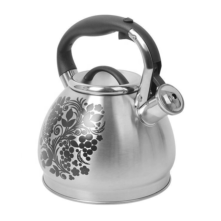 Best Seller Design Bakelite Handle Stainless Steel Kettle Decoration Stove Top Whistling Water Tea Kettle For Kitchen