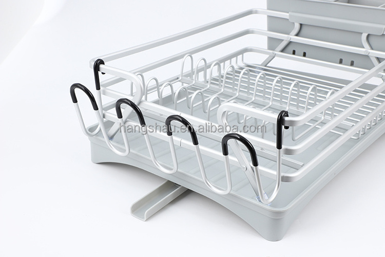 sink dish drying rack space saver sink counter with space aluminum single Layer kitchen Utensils storage draining racks dishes