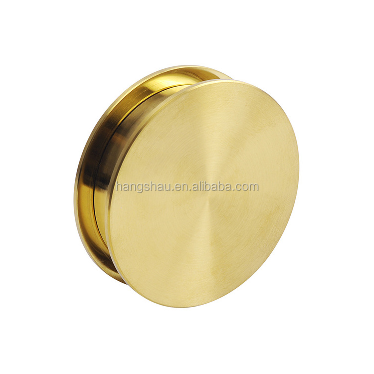 Furniture Hardware Accessories Fancy Gold Stainless Steel Recessed Cabinet Pull Handle