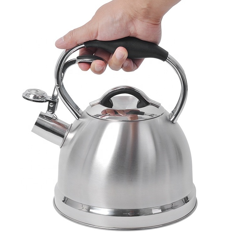 Whistling Kettle Whistling Tea Kettle Evenly Heating Whistling Kettles With Hot-resistant Handle For Kitchen