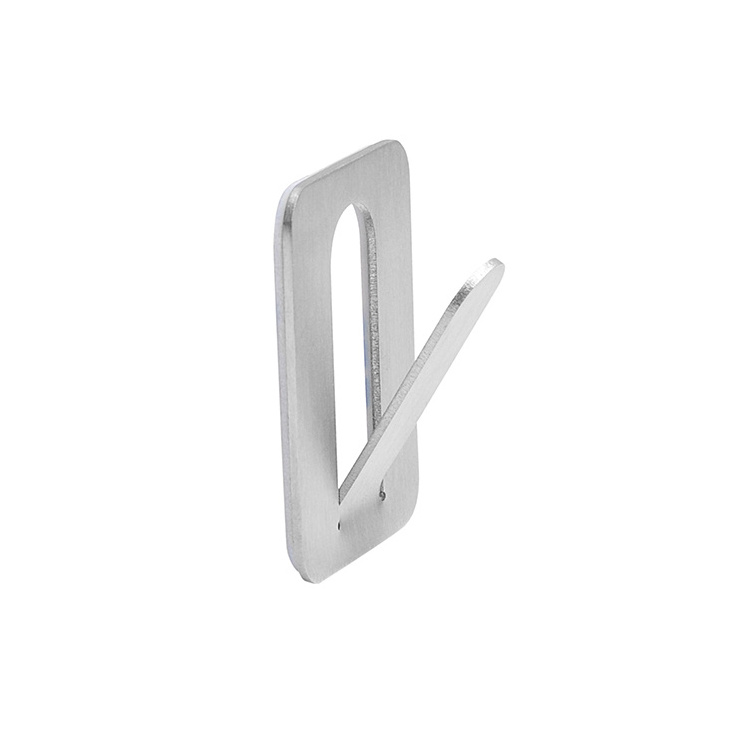 Self Adhesive Hooks 304 Stainless Steel No Drilling Waterproof Oilproof Matte Towel Hook Wall Hooks