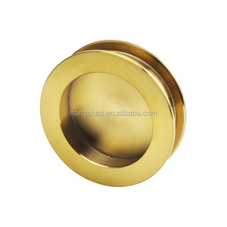 Furniture Hardware Accessories Fancy Gold Stainless Steel Recessed Cabinet Pull Handle