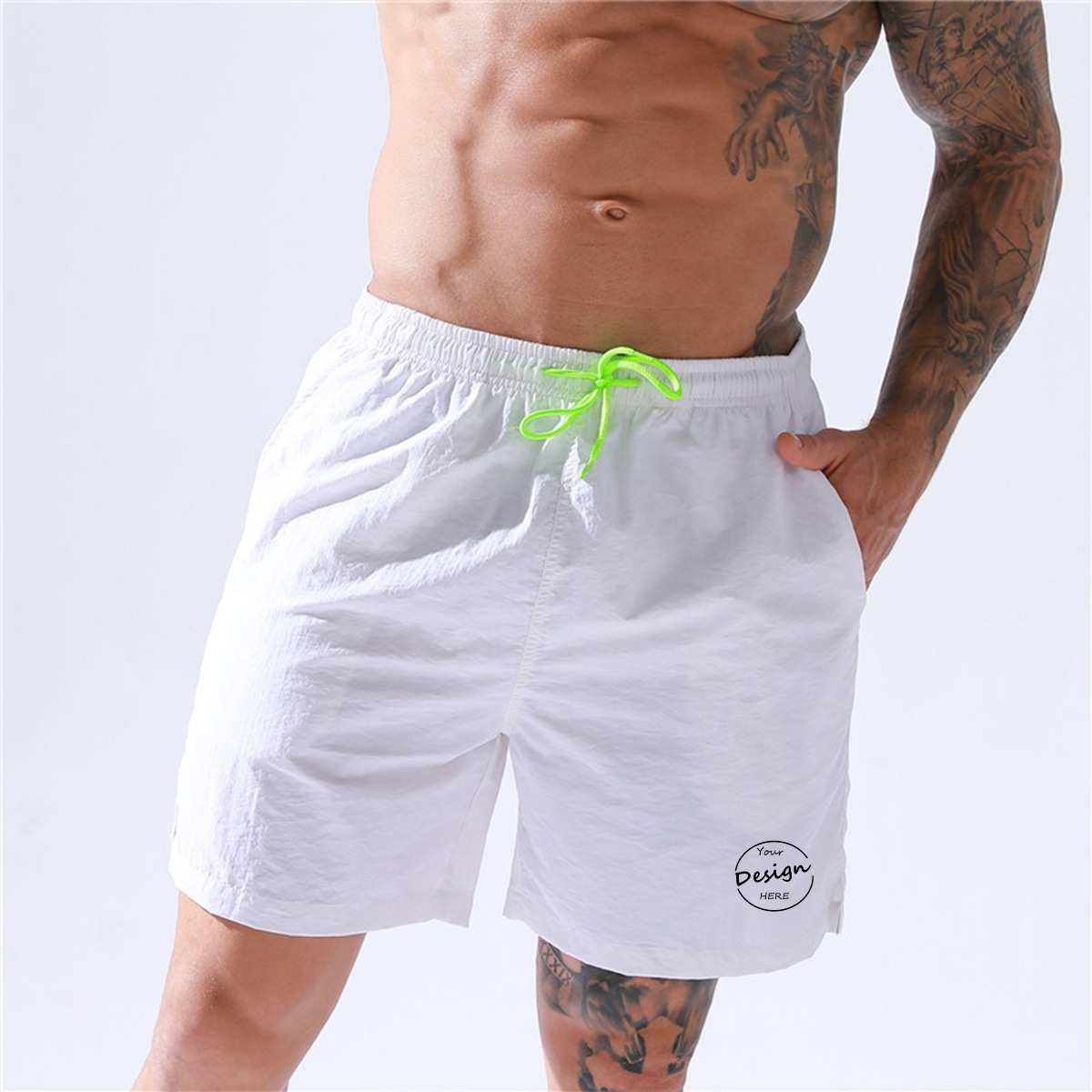 Top Quality Men Summer Loose Fit Gym Wear Shorts For Men Elastic Waist Wholesale Custom Screen Print Logo Shorts For Men Cargo