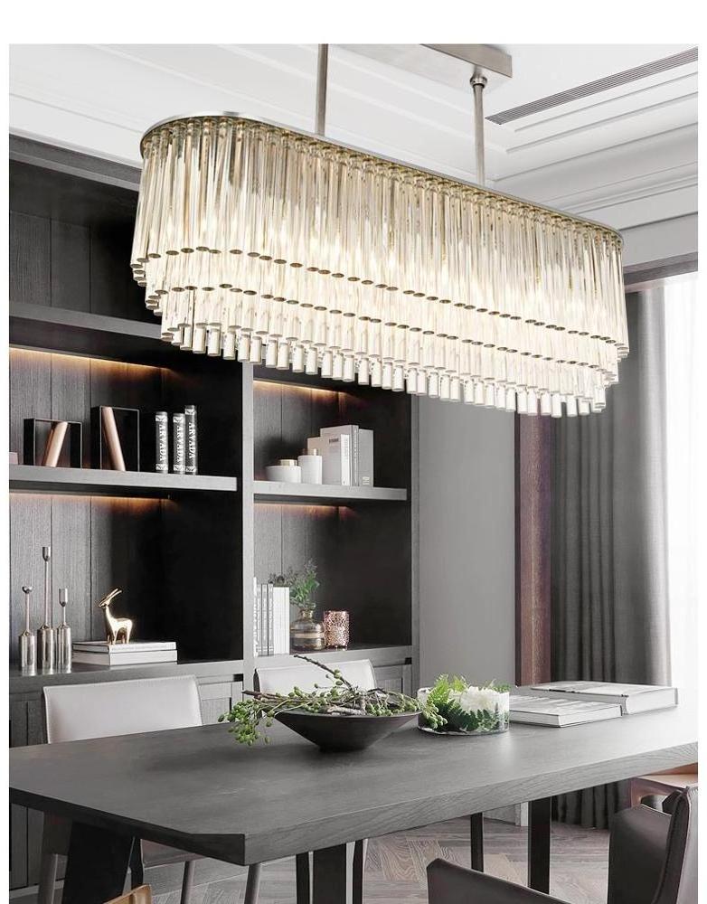 Hot Sell Unique Design Glass Tube Rod Pendant Chandelier Light for Hotel Villa Home modern Chandelier