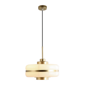 Gold glass shade modern hanging pendant lamp for kitchen decor with bedside pendant lights