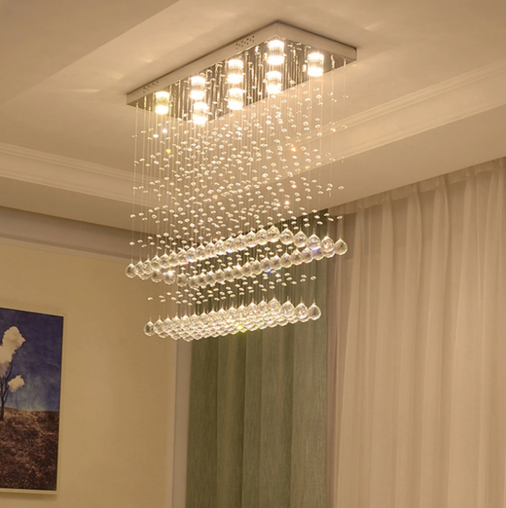 Pendant Ceiling Lamp hanging Crystal Ball Fixture Light Chandelier for dining room restaurant