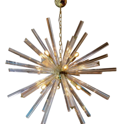 Mid Century modern Crystal Sputnik Chandelier Polished Gold chandelier sputnik pendant lamp