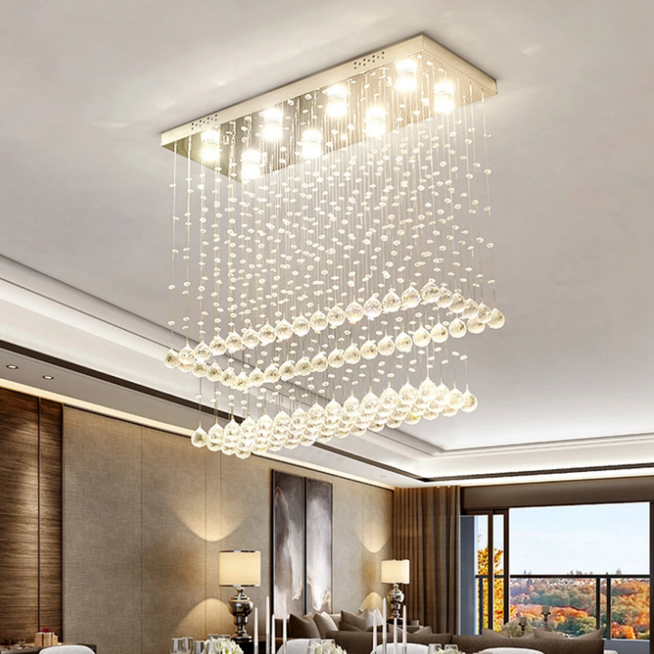 Pendant Ceiling Lamp hanging Crystal Ball Fixture Light Chandelier for dining room restaurant