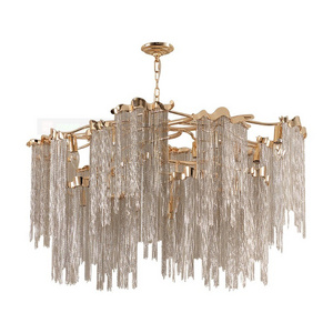 acrylic gold color lamparas de techo italianas modernas contemporary nodic 8 lights led ceiling light modern