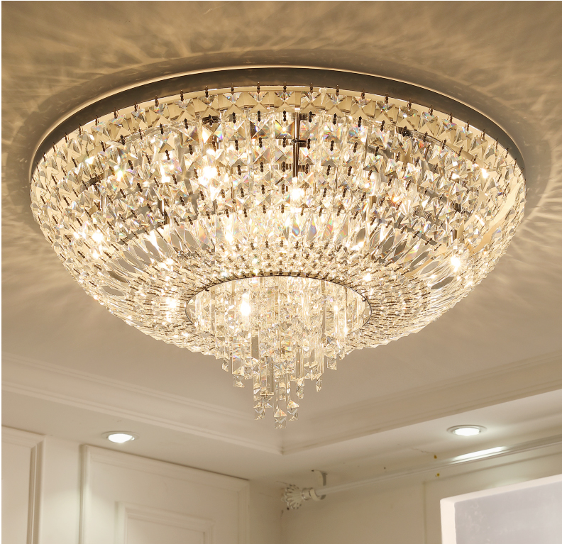 Low suspended ceiling chandelier small size quality crystal ceiling mount lights