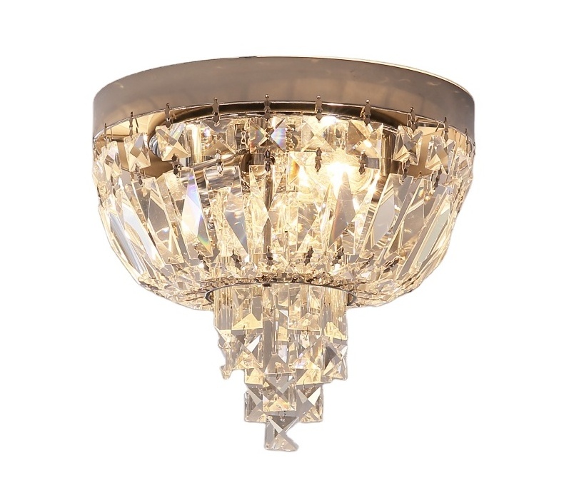 Low suspended ceiling chandelier small size quality crystal ceiling mount lights