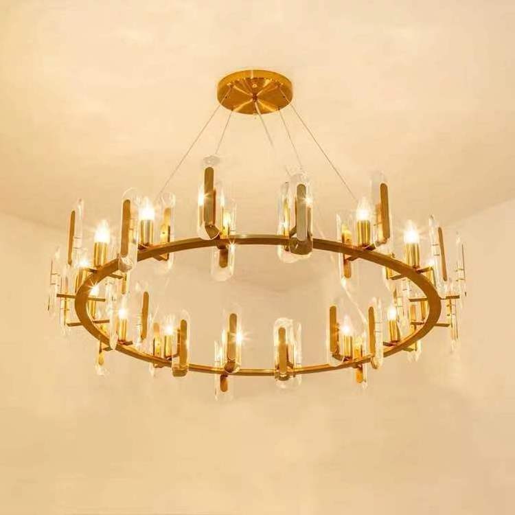 Crystal Rectangle chandelier Light Contemporary Metal 10 Heads Lighting Fixture dining room Island