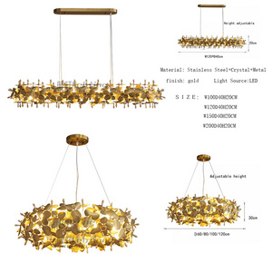 gold fancy led ceiling lights crystal modern light