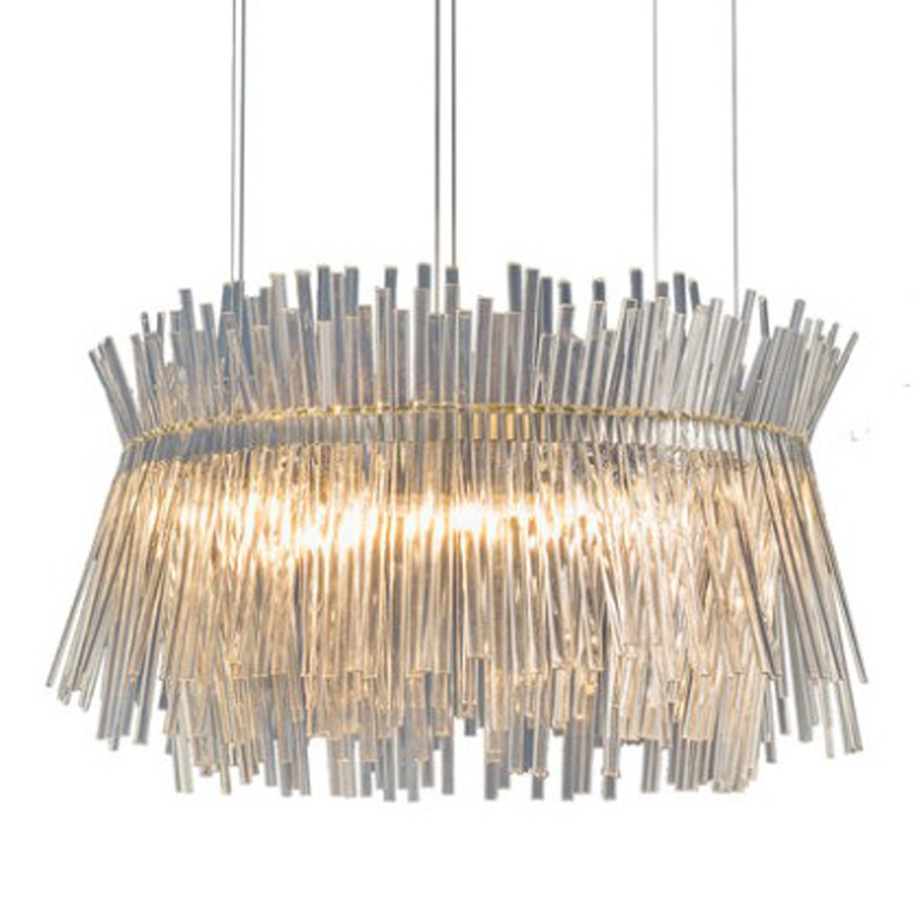 Hot Sell Unique Design Glass Tube Rod Pendant Chandelier Light for Hotel Villa Home modern Chandelier