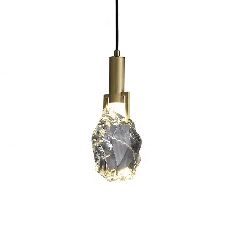 Luxury Creative Copper Crystal Kitchen Light Pendant Modern