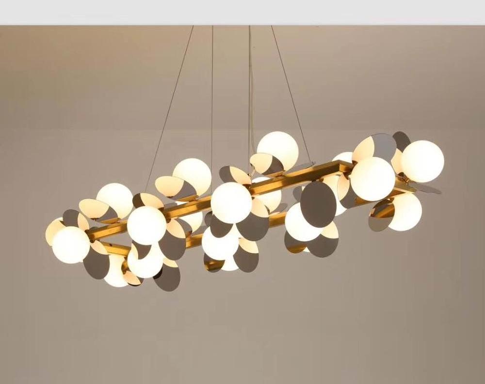 Modern Italian Style Sputnik Milk Glass Chandelier Ceiling Lights Modo18 Lights