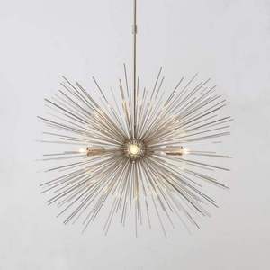 Modern Large Sputnik Chandelier Silver Chrome Ceiling Lamp New Chandelier Light