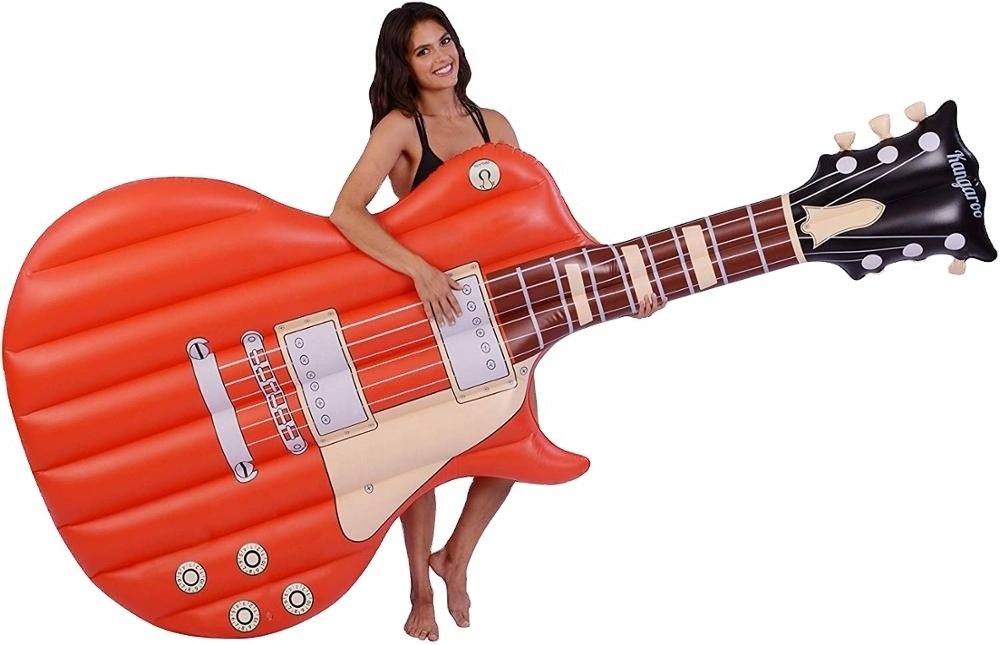 B03 inflatable Float's Pool Floats inflatable Electric Guitar Raft pool beach inflatable floating bed relaxing lounge