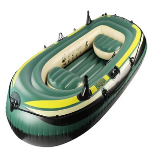 B07 Factory wholesale three-person fishing inflatable boat rubber boat pvc kayak thickened three-person boat kayak