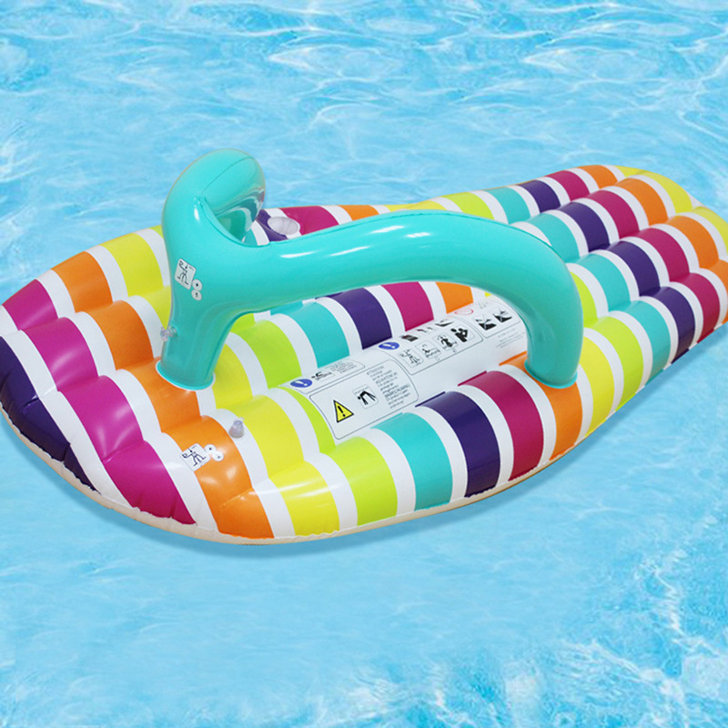 B03 jilong inflatable pvc lilo Rainbow Slipper Shape Adults Mat Floats Swimming Inflatable Floating Mattress Soft PVC Pool