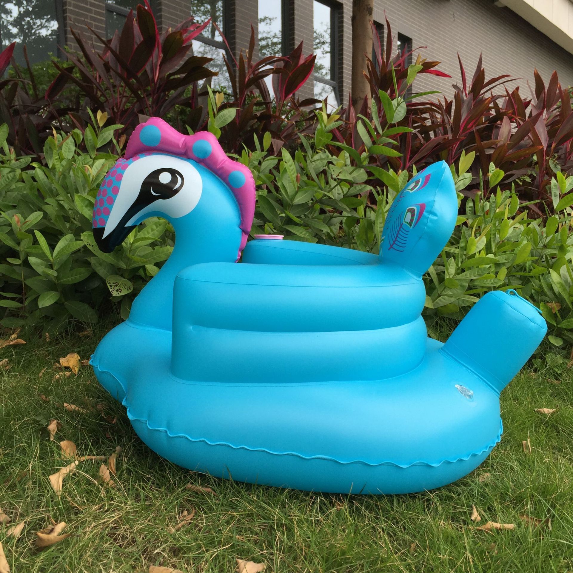 C01 Avenli Jilong Foldable Learning Stool Inflatable Peacock Seat Aid Swimming Float Bath Cushion Sofa Dining Chair for Bab