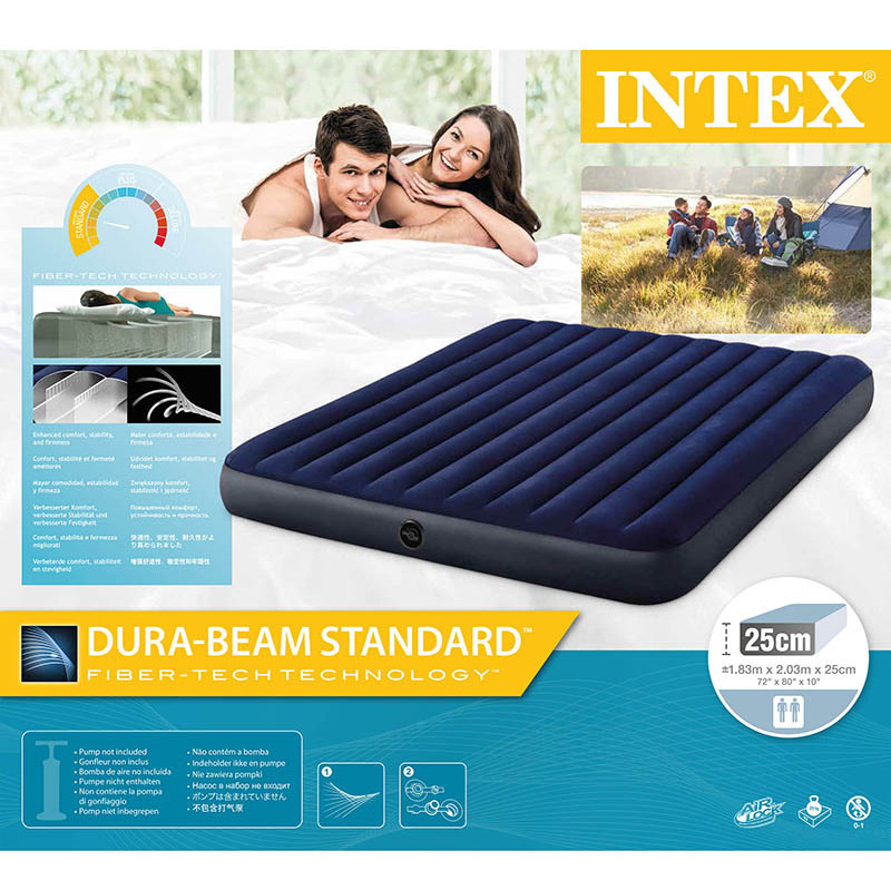 C02 Whole sales INTEX  64755  Inflatable air bed  family children air mattress camping mattress King size