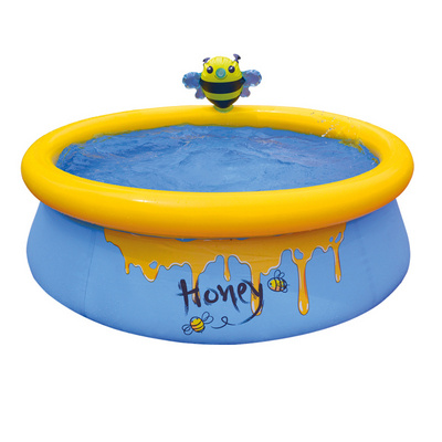 B02 Jilong Inflatable foldable Swimming Pool for children Paddling Pool with Bee Water Spray pool for Family backyard