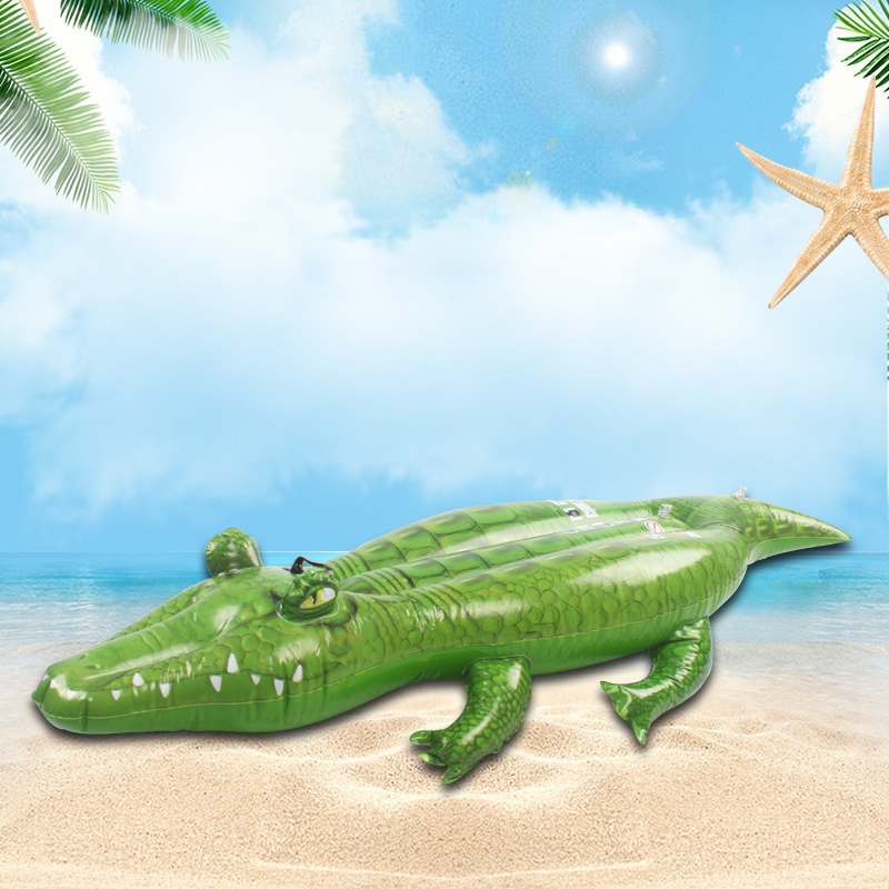 B03 jilong inflatable pvc lilo Crocodile rider pvc inflatable animal rider pool float for kids  Inflatable gator float